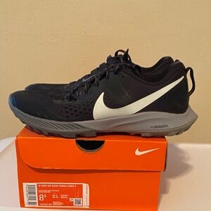 Nike Women's Black and White Air Zoom Trail Shoes